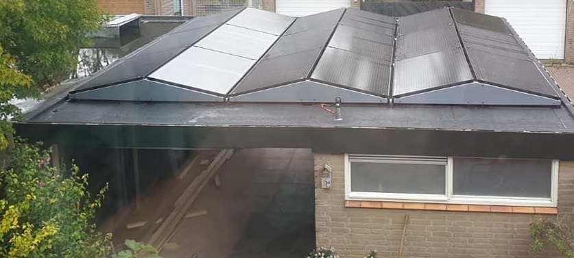 Zonnepanelen Wageningen op garagedak